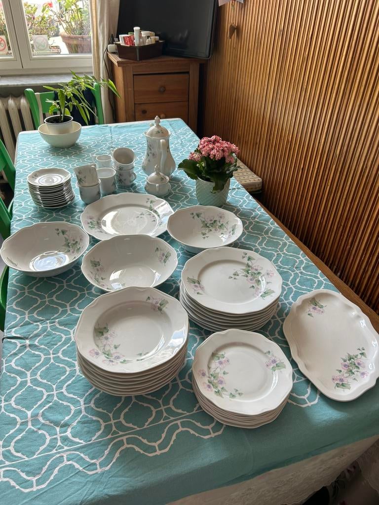 Bohemia Tsjech porcelein servies  Rosenthal stijl, Antiek en Kunst, Antiek | Servies compleet, Ophalen
