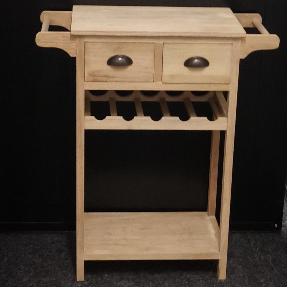 Wijntafel - Wijnkast met wijnrek