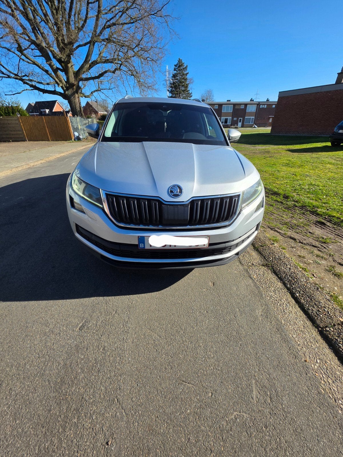 skoda kodiaq, Auto's, Automaat, Grijs, Te koop, Airbags