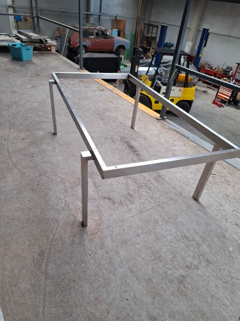 Inox onderstel, Ophalen, Gebruikt, Rechthoekig, Overige materialen