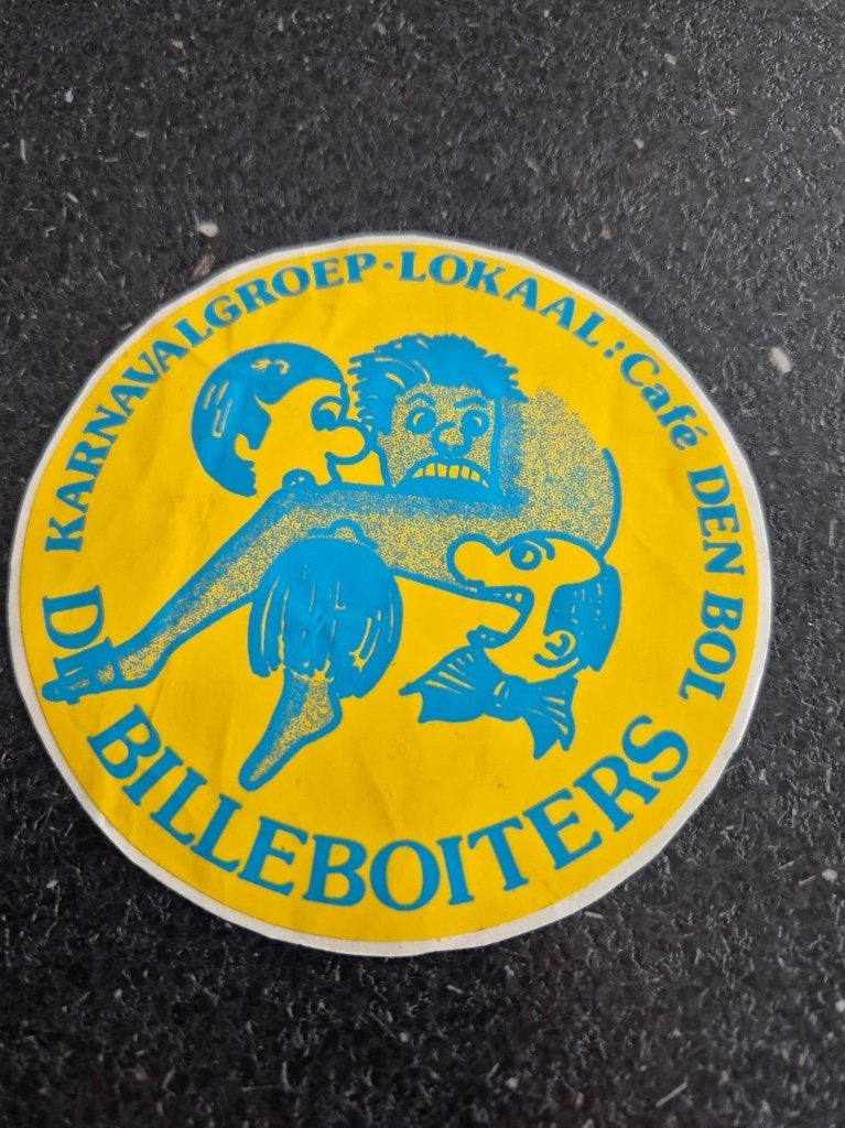 Carnaval Aalst sticker De billeboiters, Verzamelen, Ophalen of Verzenden