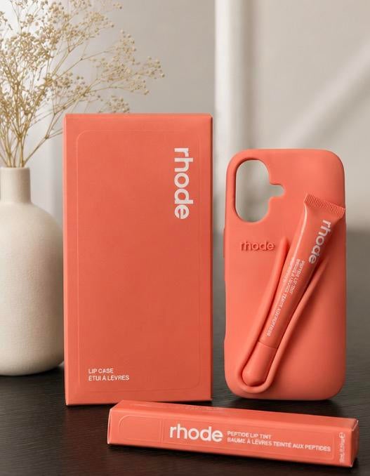 Originele Rhode lip case + peptide lip tint, Télécoms, Téléphonie mobile | Apple iPhone, Enlèvement ou Envoi, Neuf, Rose, IPhone 16