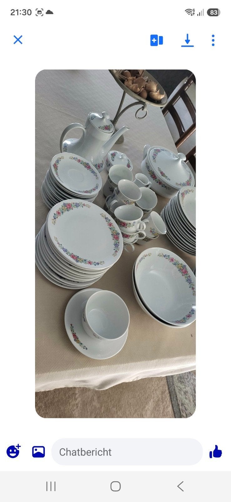 eetservies, Ophalen