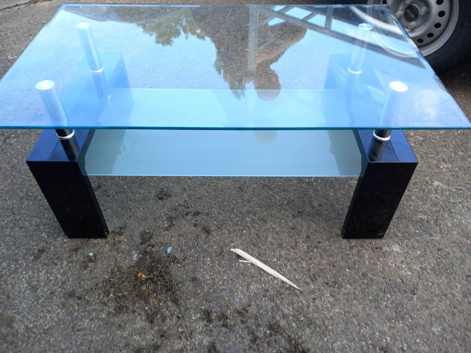 table en verre, Enlèvement, Verre