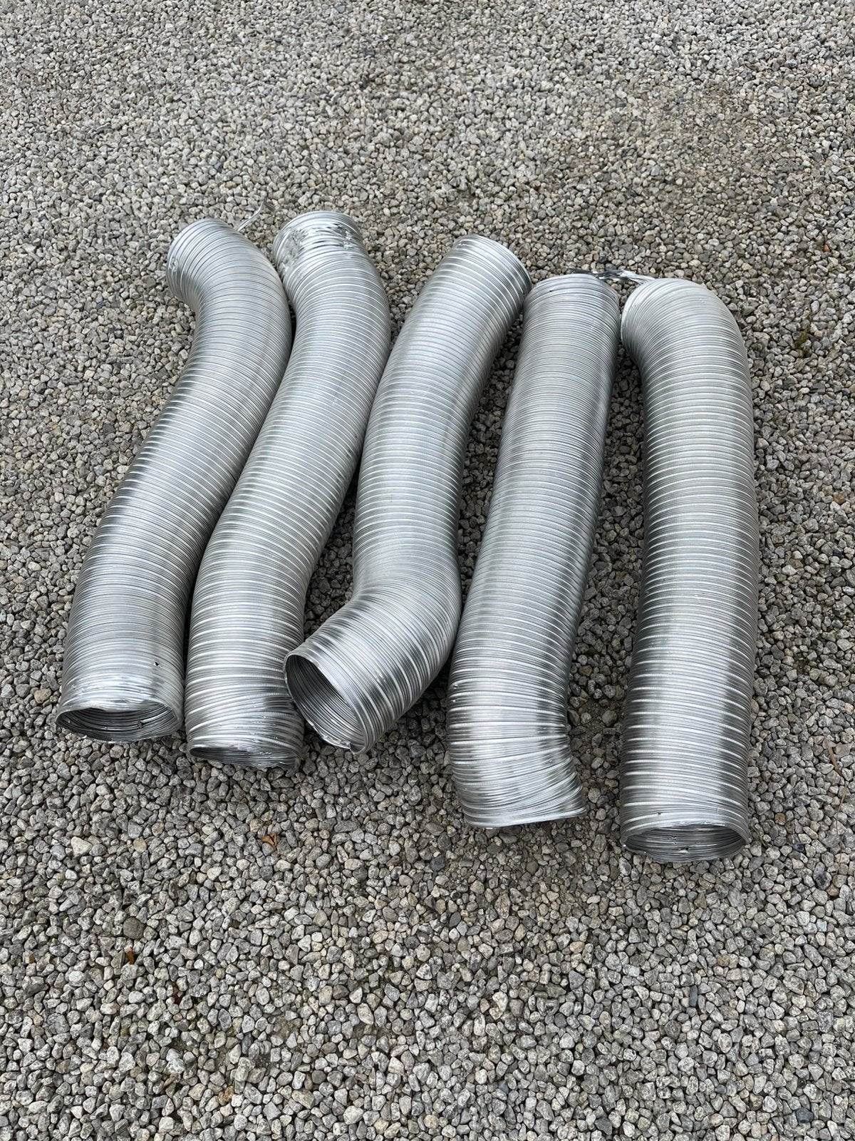 5 buizen flexibels, Ophalen, Zo goed als nieuw, Aluminium