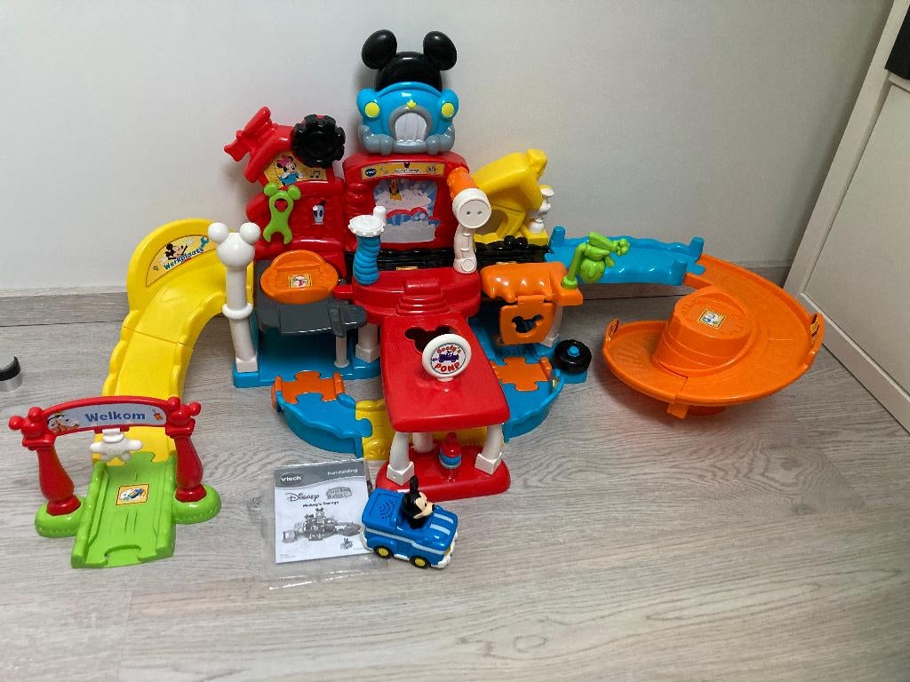 Vtech garage mickey, Kinderen en Baby's, Ophalen of Verzenden, Gebruikt