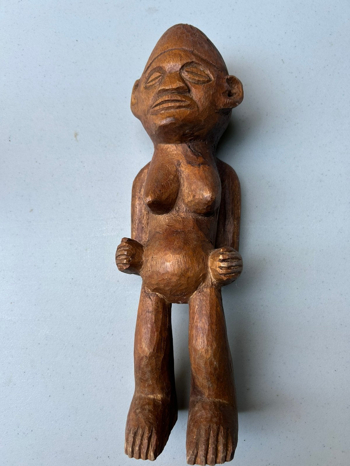 Handgemaakte Afrikaans houten beeltje 35 cm, Enlèvement