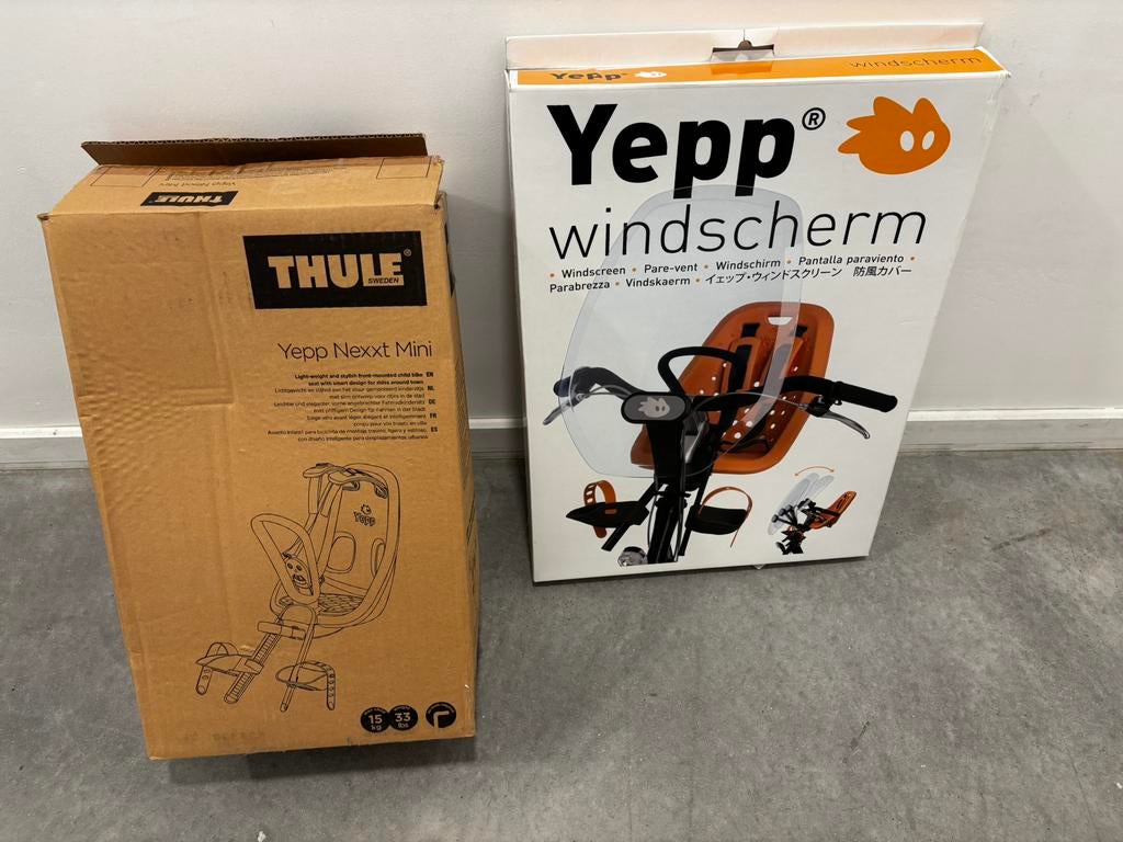 Thule Yepp Nexxt mini + windscherm NIEUW, Fietsen en Brommers, Ophalen, Nieuw