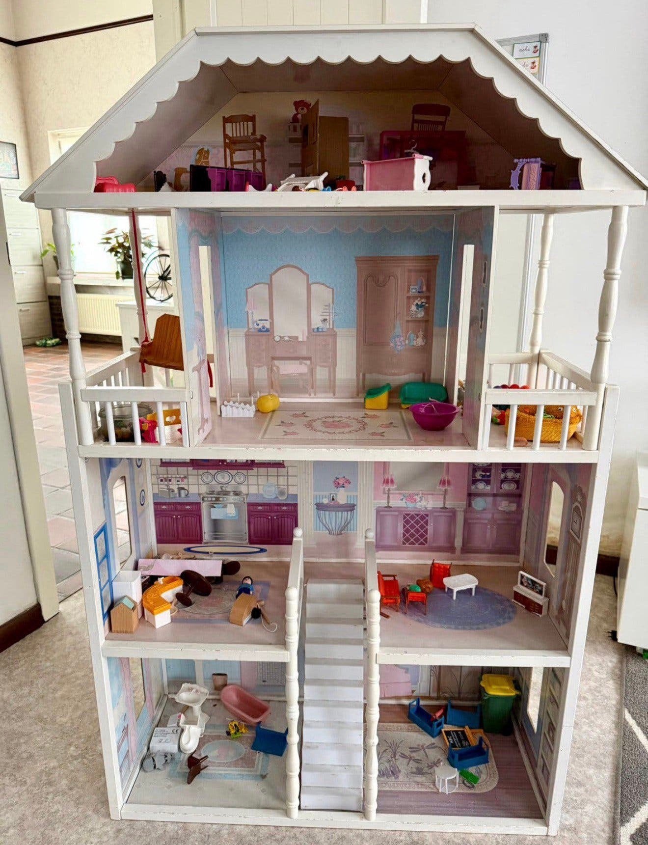 Hout Poppenhuis, Ophalen, Gebruikt, Poppenhuis