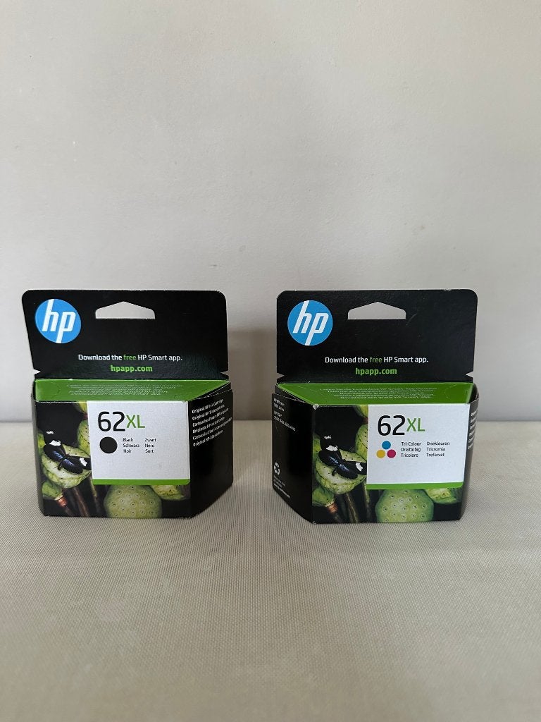 2 cartouches HP 62 XL neuves – Noir + Couleur, Informatique & Logiciels, Fournitures d'imprimante, Enlèvement, Neuf, Cartridge