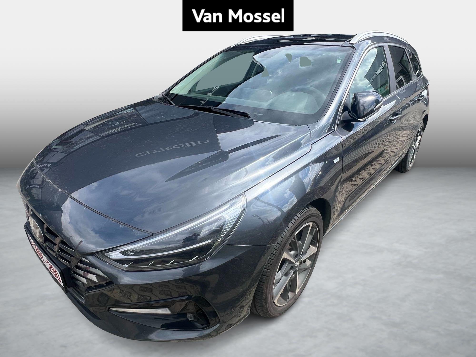 Hyundai i30 Wagon 1.5 T-GDi 118kW Sky DCT, Auto's, Stof, Gebruikt, Zwart, 4 cilinders
