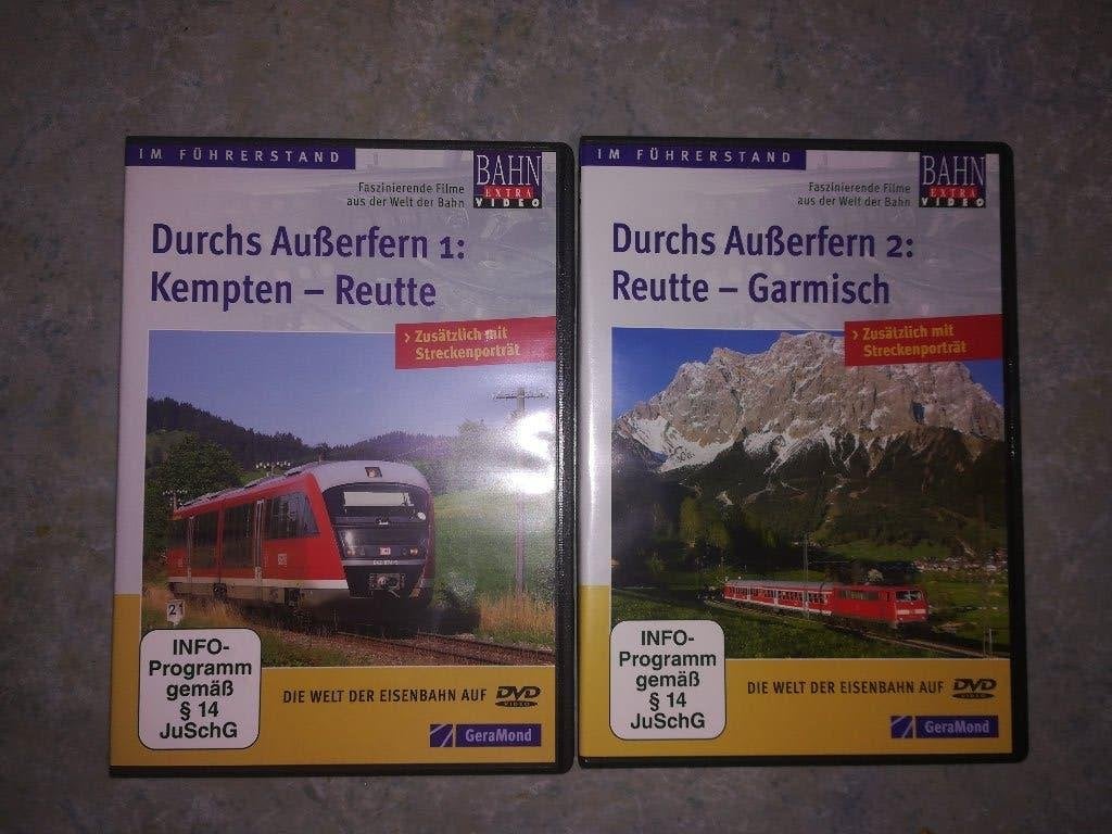 2 DVD BAHN EXTRA AUSSENFERN BAHN KEMPTEN REUTTE GARMISCH, Ophalen of Verzenden, Zo goed als nieuw, Boek, Tijdschrift of Catalogus