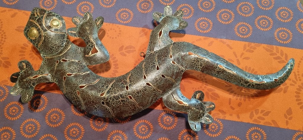 Salamandre du Périgord, Décoration murale, Métal, 50 - 100 cm, Enlèvement