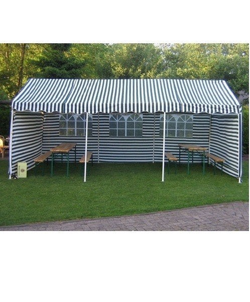 Party tent 3  6 x 2,75 meter (groen / wit), Ophalen, Gebruikt