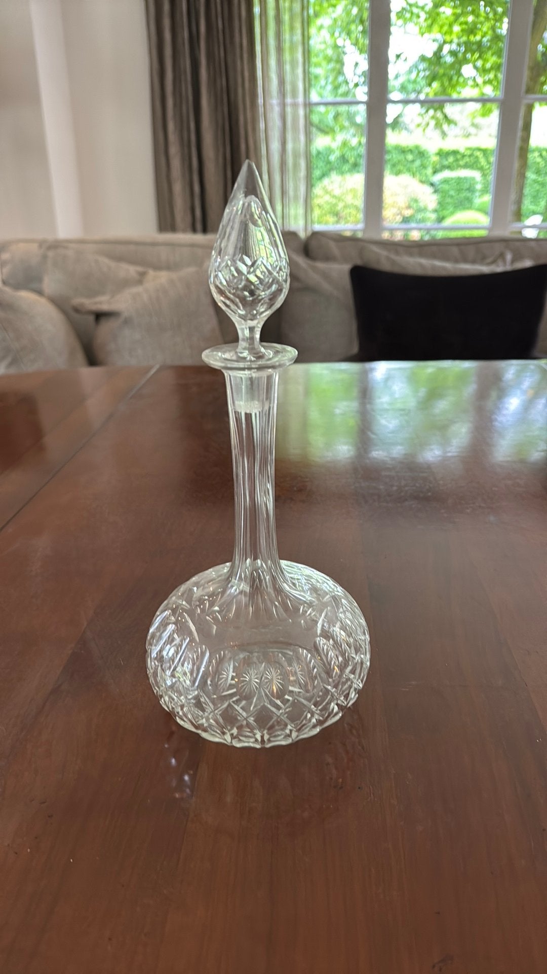 Kristallen karaf/ parfums fles/ likeur fles, Antiek en Kunst, Ophalen