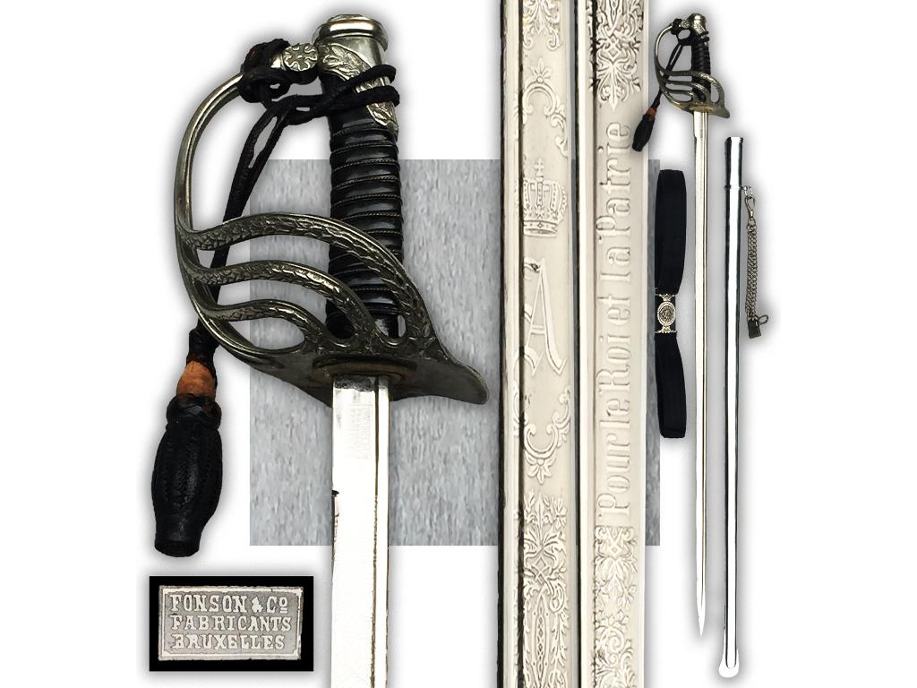 ABL Unieke originele Belgische Sabre Gendarme/Politie M1889, Verzamelen, Ophalen of Verzenden, Landmacht, Zwaard of Sabel