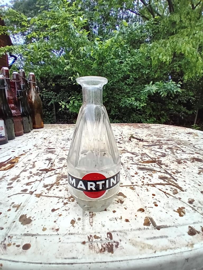 Oude vintage fles karaf  Martini, Enlèvement ou Envoi