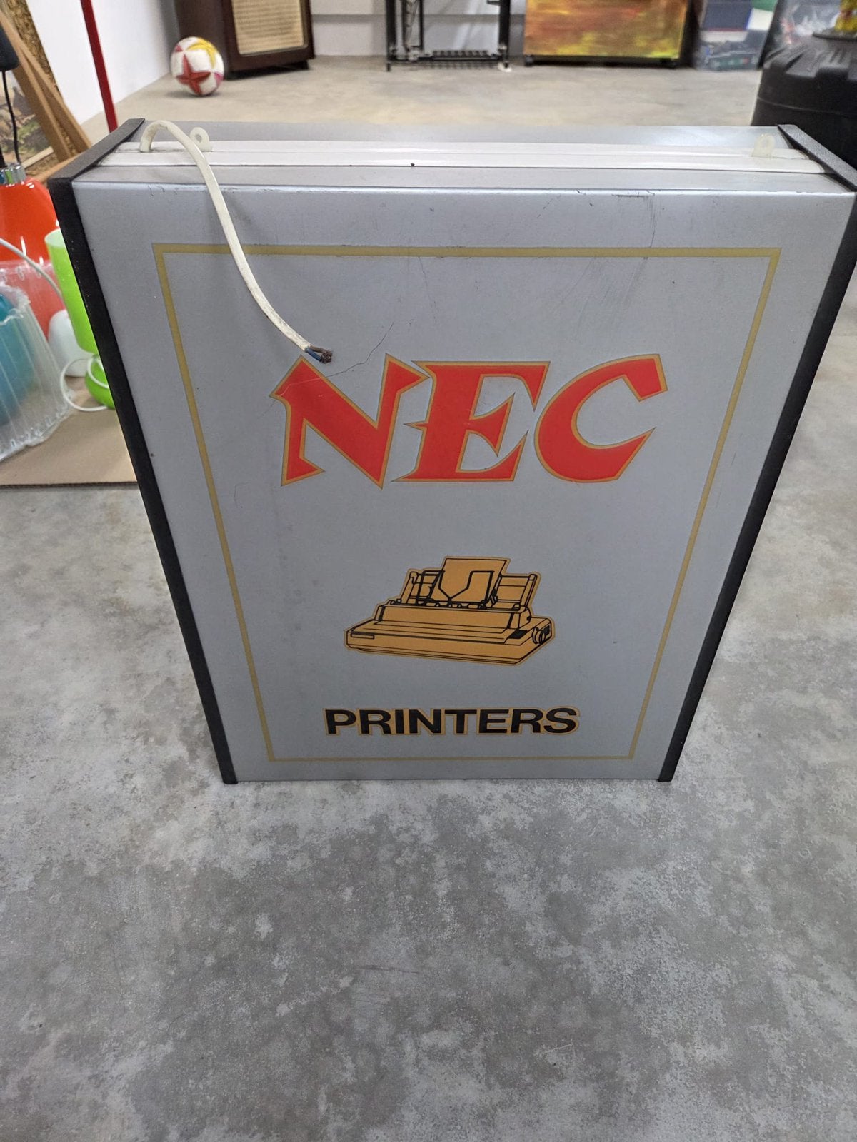 Panneau publicitaire lumineux retro, Enlèvement, Comme neuf