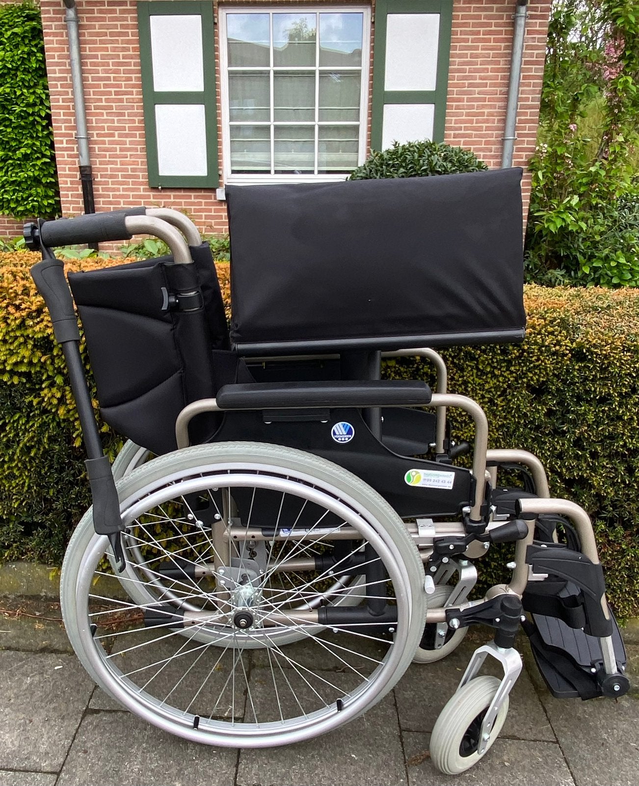 Vermeiren Opvouwbare Rolstoel inklapbaar / uitneembare bande, Diversen, Rolstoelen, Ophalen of Verzenden, Inklapbaar, Zo goed als nieuw