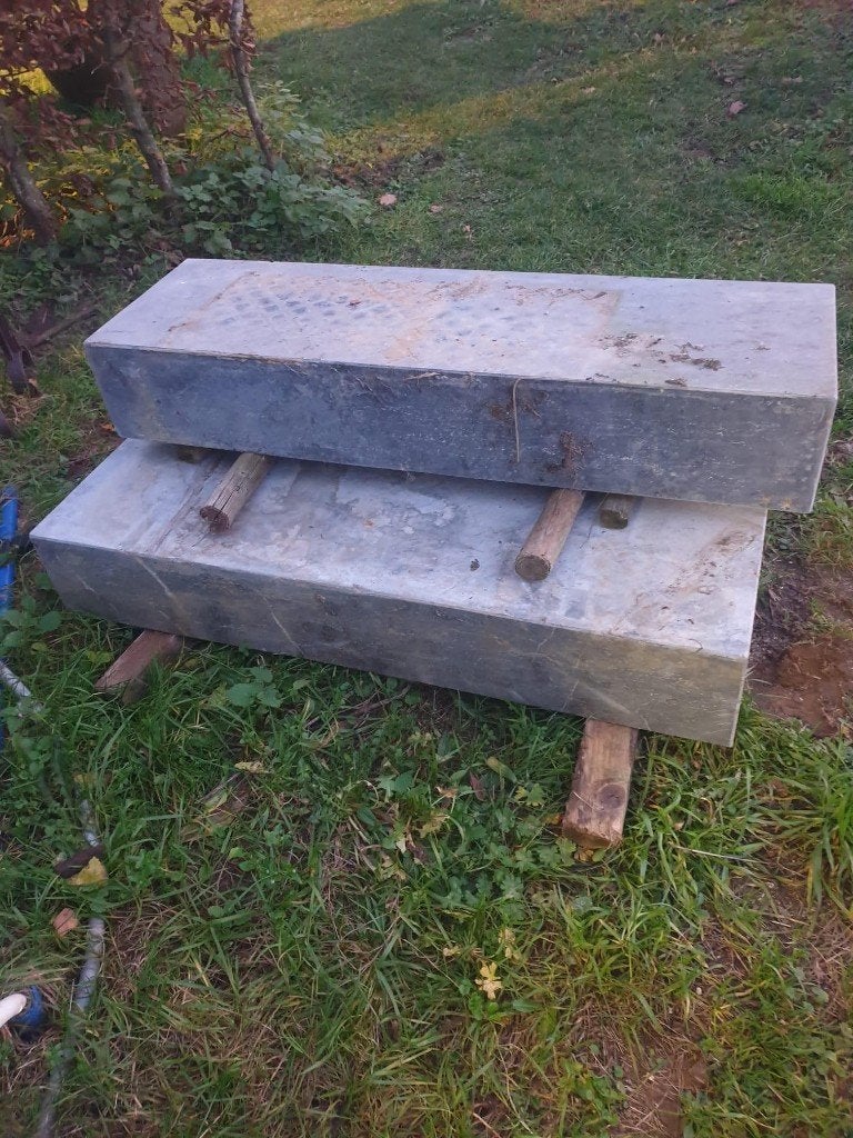 3 Massief blauwe stenen 100x30x15, Overige typen, Nieuw, Ophalen of Verzenden, Natuursteen