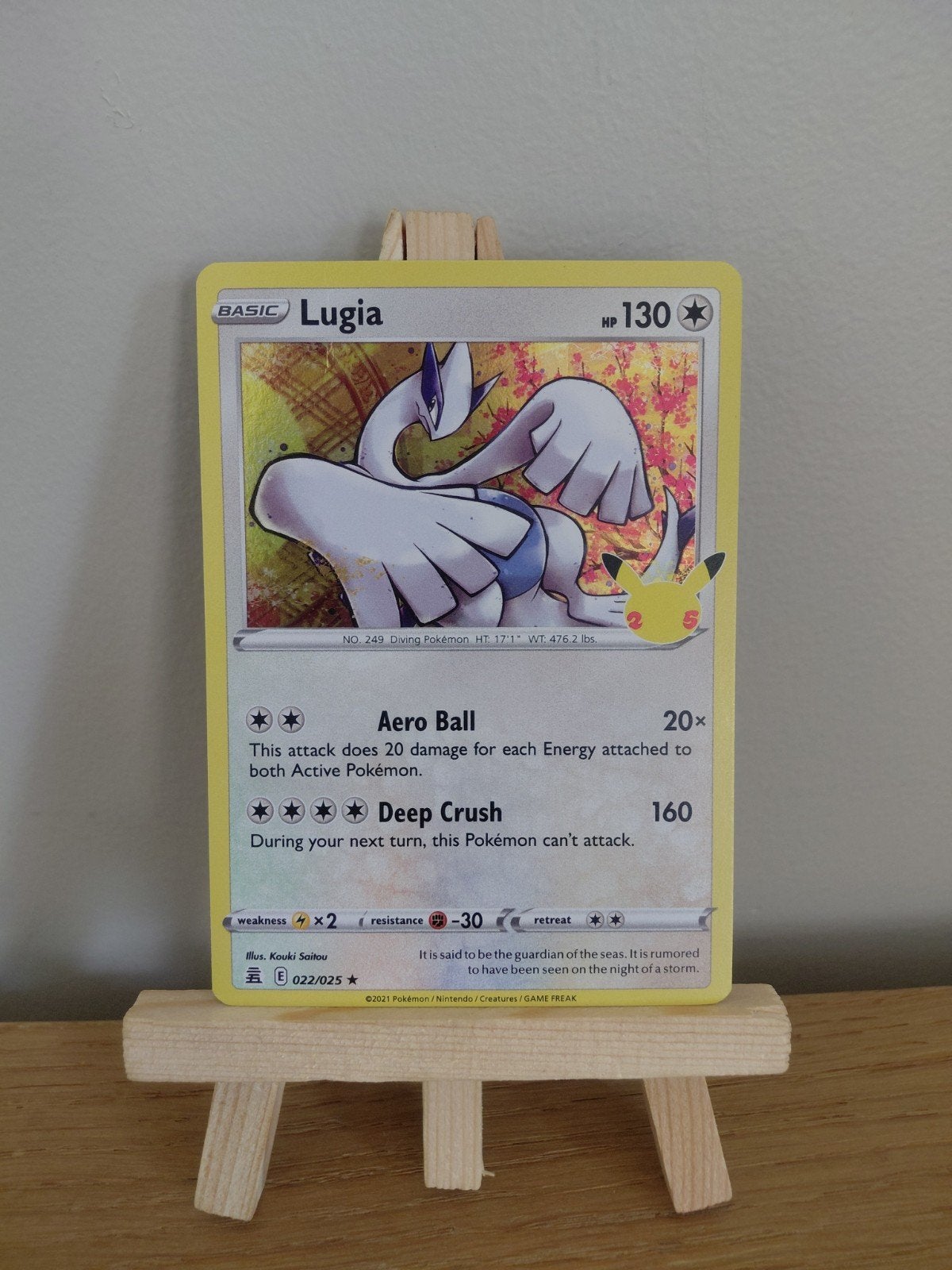 pokémon kaart lugia, Ophalen of Verzenden, Gebruikt, Losse kaart
