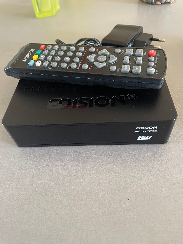 Edision Proton T265 LED DVB-T2/C HD TV Ontvanger Set, TV, Hi-fi & Vidéo, Enlèvement ou Envoi, Comme neuf, Décodeur