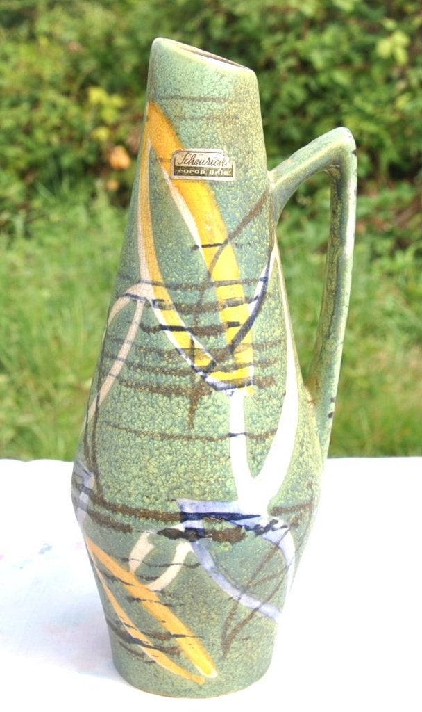 vase cruche desing scheurich  f, Antiquités & Art, Enlèvement ou Envoi