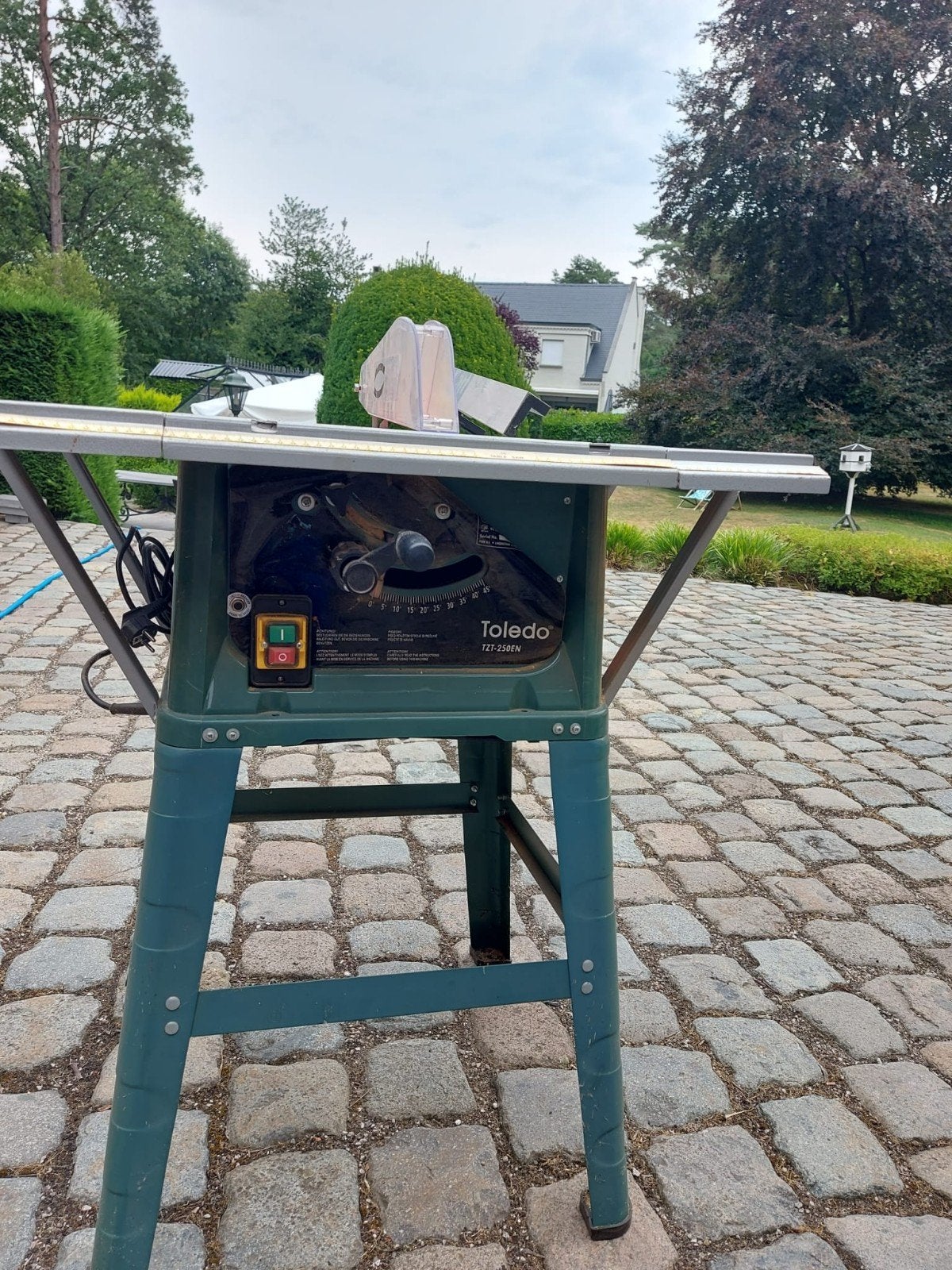 Toledo elektrische tafelzaag, Doe-het-zelf en Bouw, Gereedschap | Zaagmachines, Ophalen, Zo goed als nieuw, Cirkelzaag, Toledo