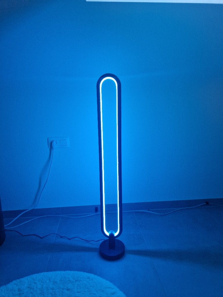 RGB staande hoeklamp, Huis en Inrichting, Lampen | Vloerlampen, Ophalen, Kunststof, Overige fittingen, Minder dan 100 cm