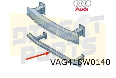Audi E-tron (12/18-1/23) voorbumperversterking (onder) Origi, -, -, Nieuw, Audi