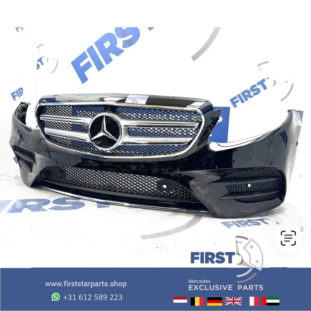 BUMPER W213 AMG Voorbumper compleet E Klasse 2016-2019 zwart, Utilisé, -, Avant, -