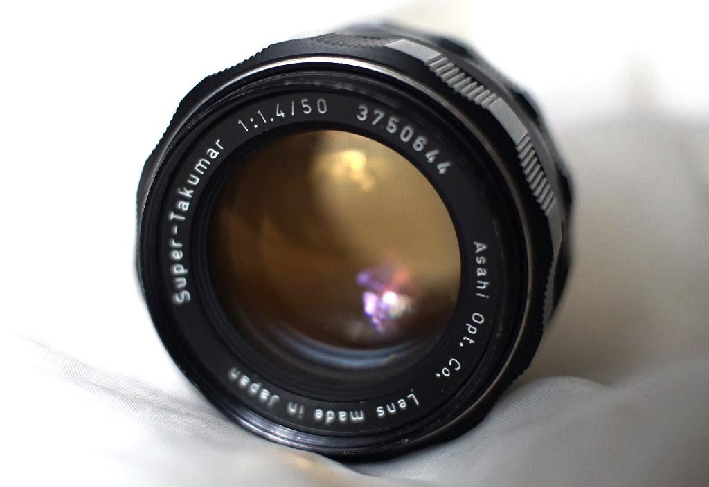 TAKUMAR 50 mm 1.4  + bague d'adaptation  possible, TV, Hi-fi & Vidéo, Enlèvement ou Envoi, Utilisé, Reflex miroir, Canon