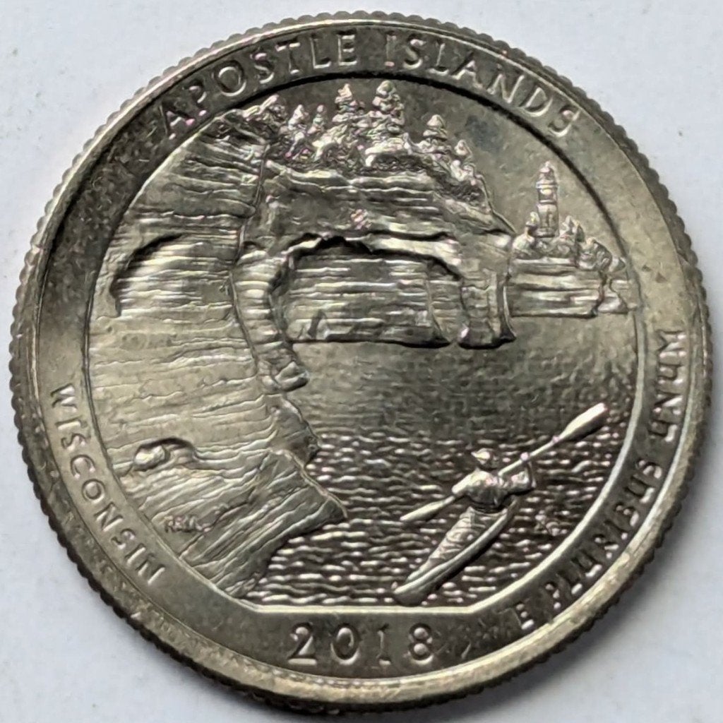 USA - 25 cents - Apostle Islands - 2018 (P), Ophalen, Noord-Amerika, Losse munt