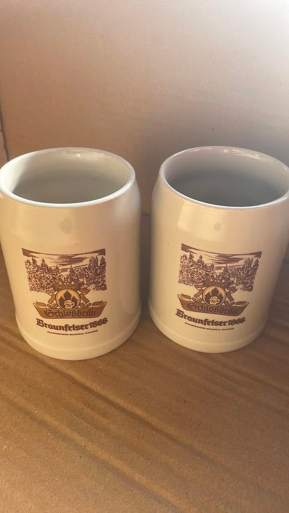 Vintage Bierpul Schlossbrauerei Braunfels Braunfelser 1868, Enlèvement, Comme neuf
