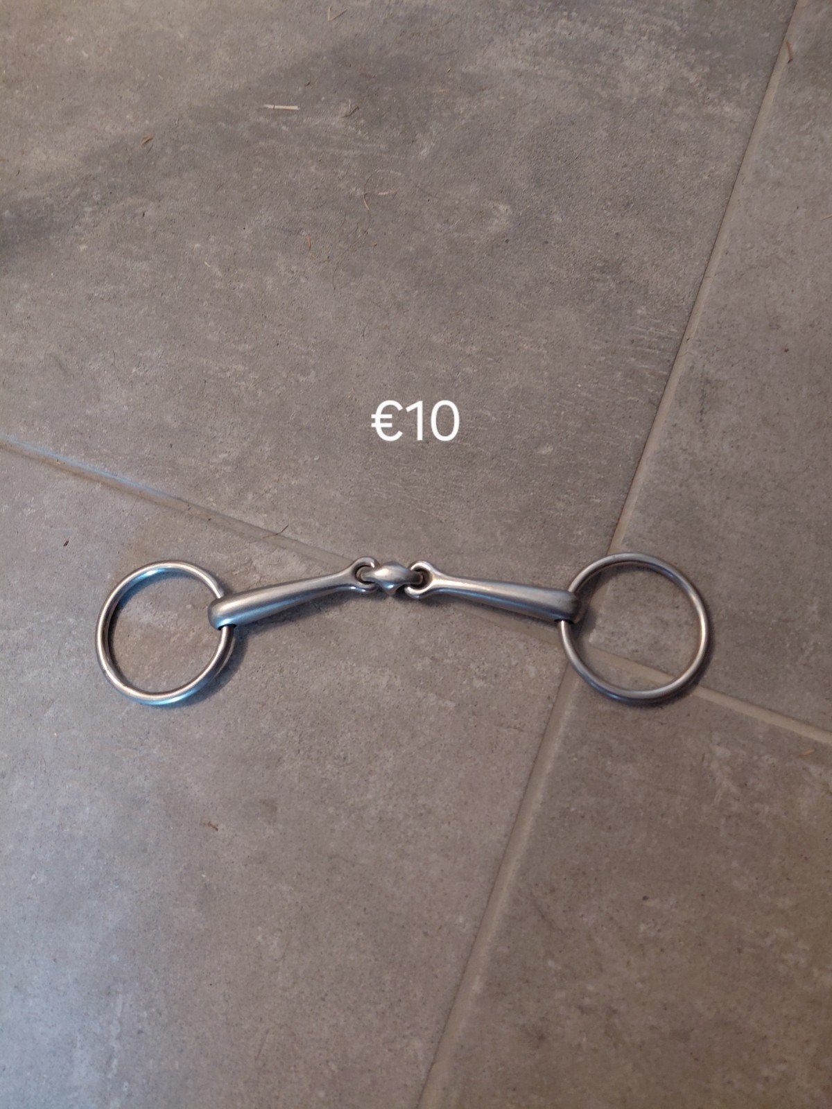 dubbel gebroken bit, Dieren en Toebehoren, Paarden en Pony's | Hoofdstellen en Tuigage, Ophalen, Bit