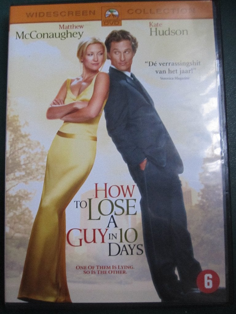 How to Lose a Guy in 10 Days (2002), Cd's en Dvd's, Turks, Engels, Romantische komedie, Ophalen of Verzenden