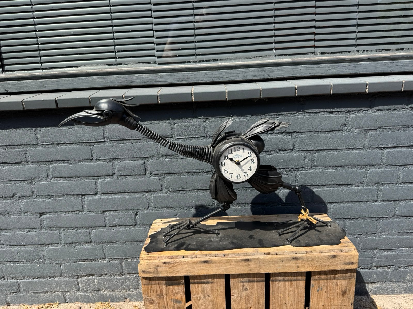 Horloge oiseau vintage, Horloge sur pied, Vintage, Enlèvement, Fait main