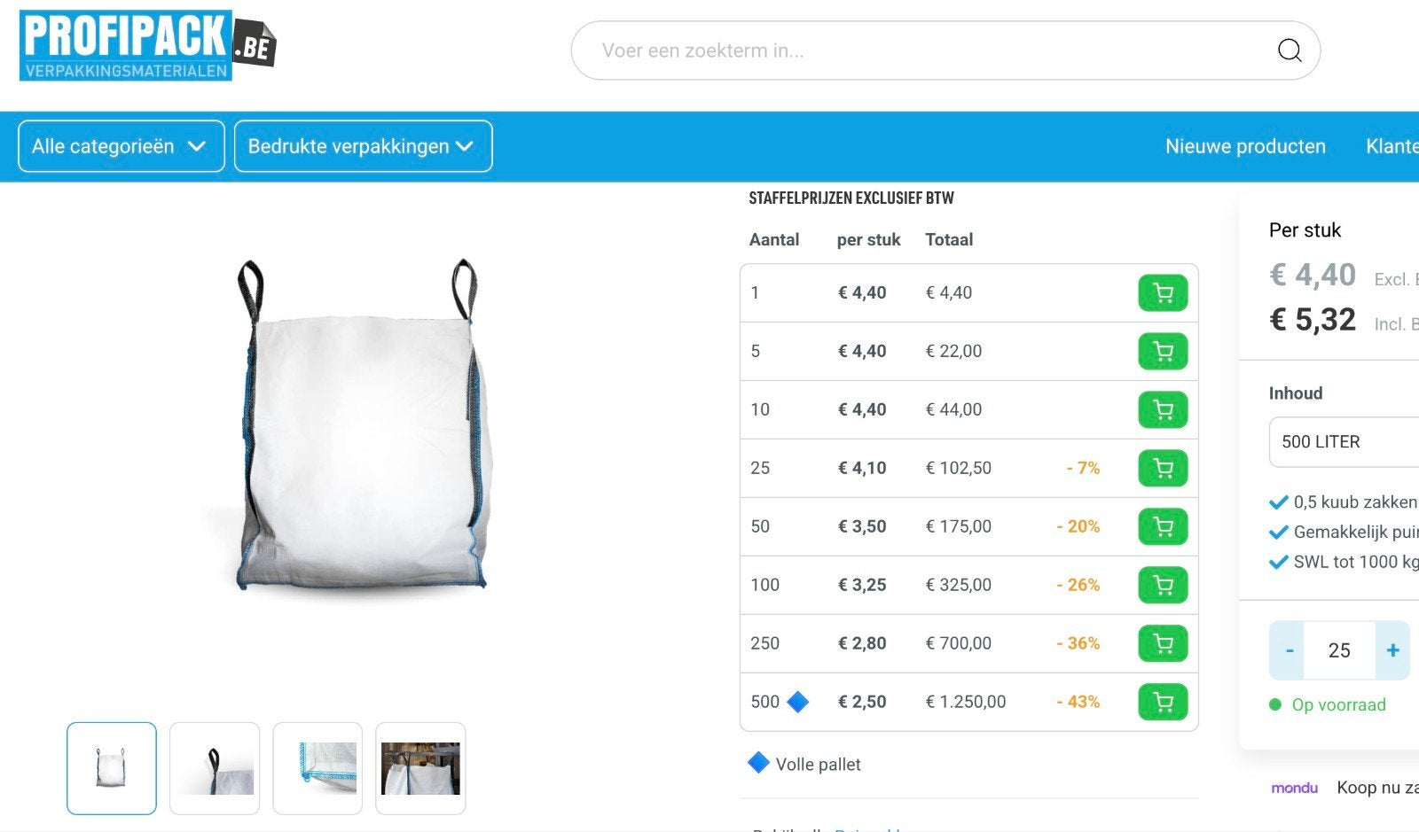 nieuwe bigbags, Enlèvement ou Envoi
