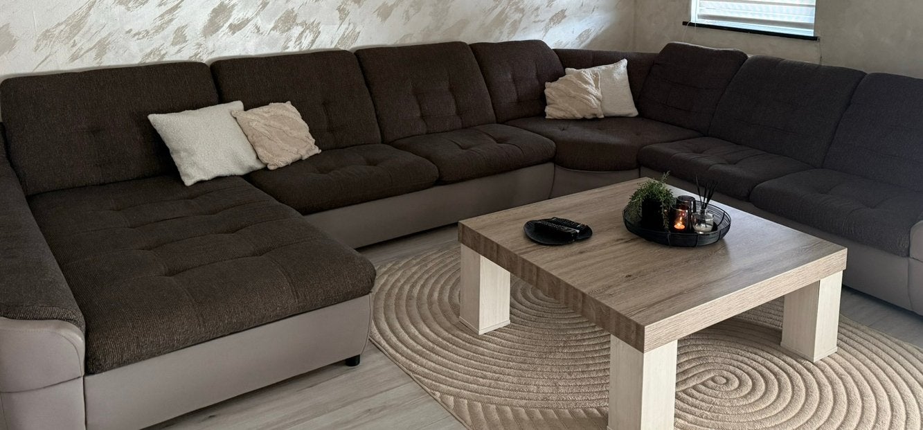 U-Zetel met koffer en bedfunctie, Enlèvement, Utilisé, Synthétique