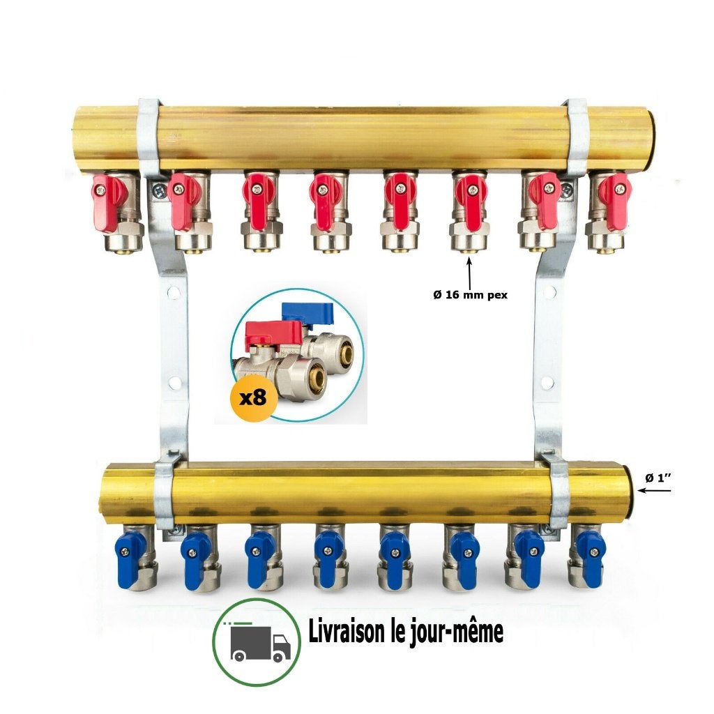 Kit Collecteur Complet Laiton ( sanitaire), EBR Concept, Enlèvement ou Envoi, Belgique, Haut rendement (HR)