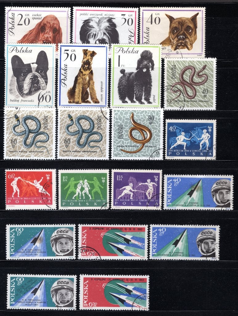 POLEN Lot 1963 gestempeld, Verzenden, Polen, Gestempeld