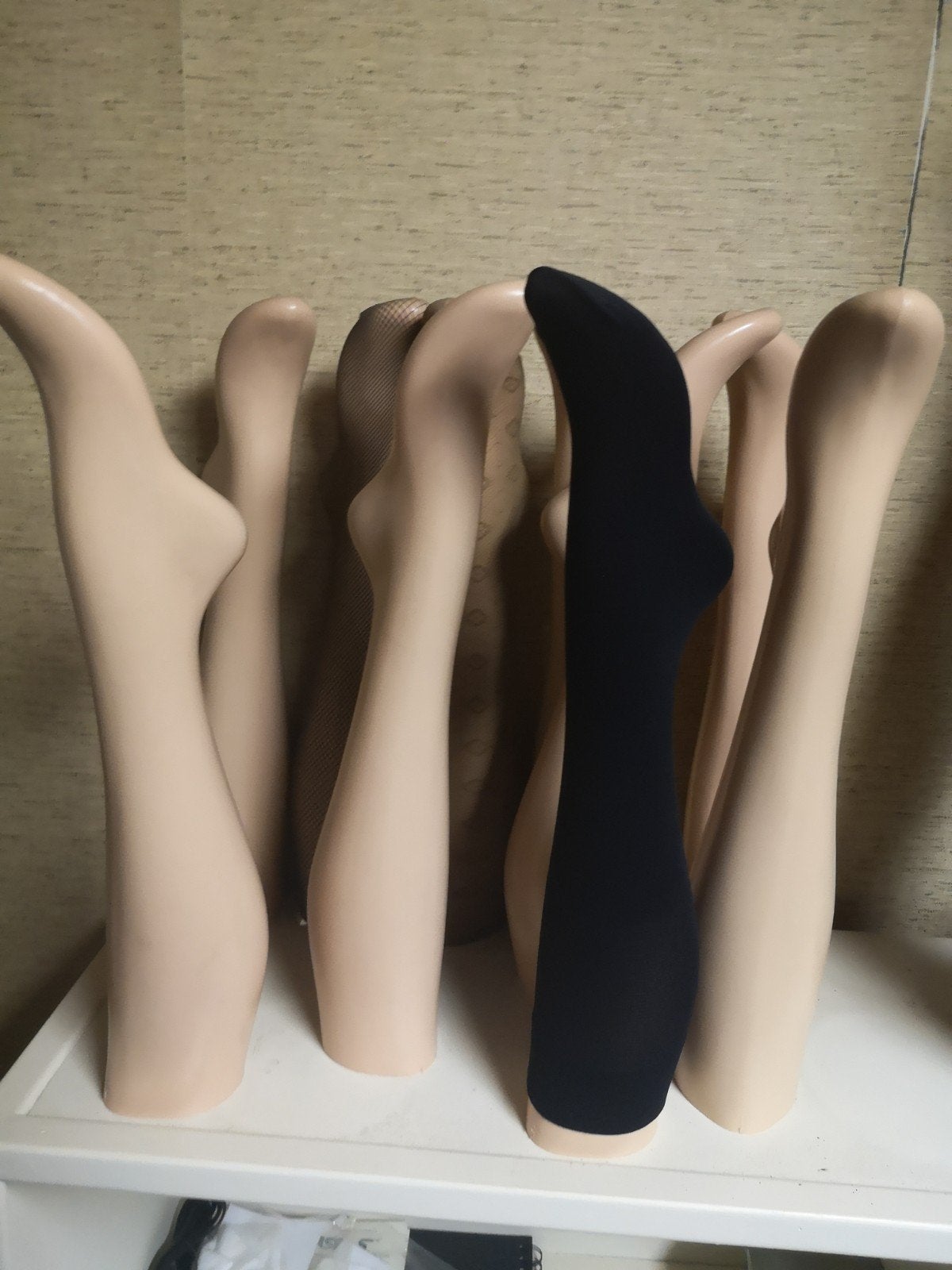 jambes d'étallage., Enlèvement
