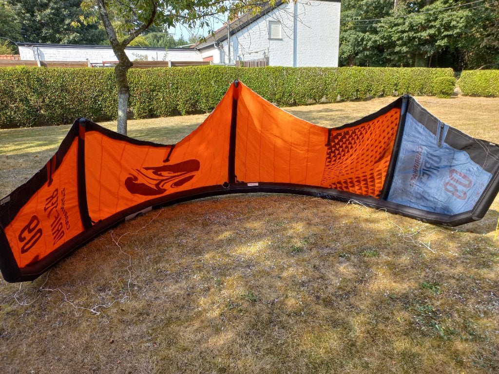 Cabrinha Drifter 09 m2, Watersport en Boten, Kitesurfen, Ophalen, Gebruikt, 9 m², Kite