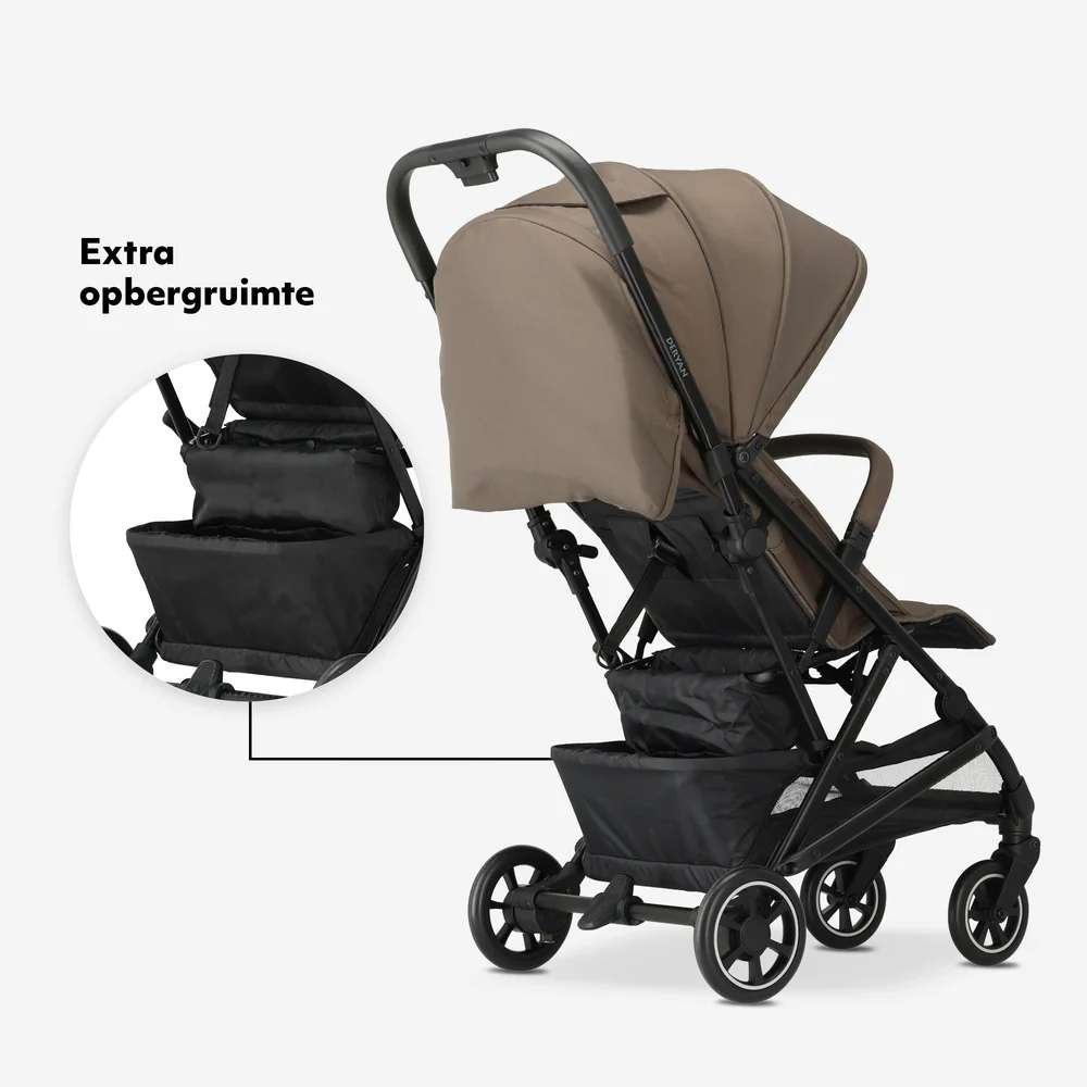 DERYAN Easy Buggy – Compact & Lichtgewicht - Hazel, Kinderen en Baby's, Ophalen of Verzenden, Zo goed als nieuw, Overige merken