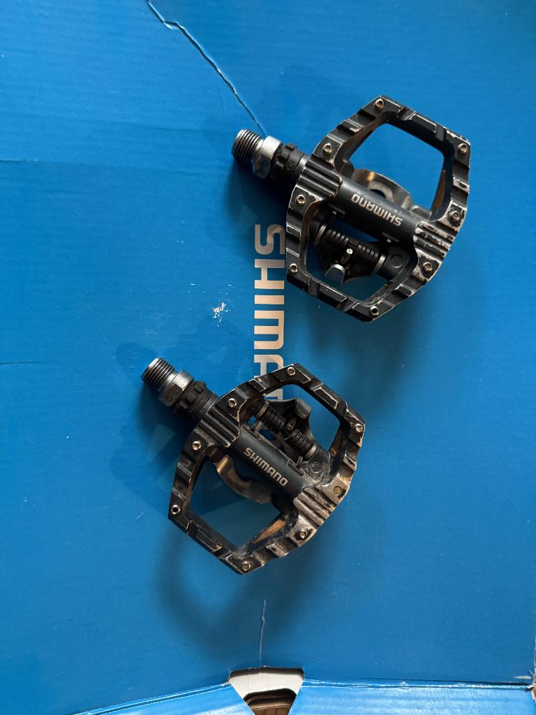 Shimano PD-EH 500 Hybrid pedalen, Fietsen en Brommers, Fietsonderdelen, Crankstel of Pedalen, Gebruikt, Staal, Ophalen of Verzenden