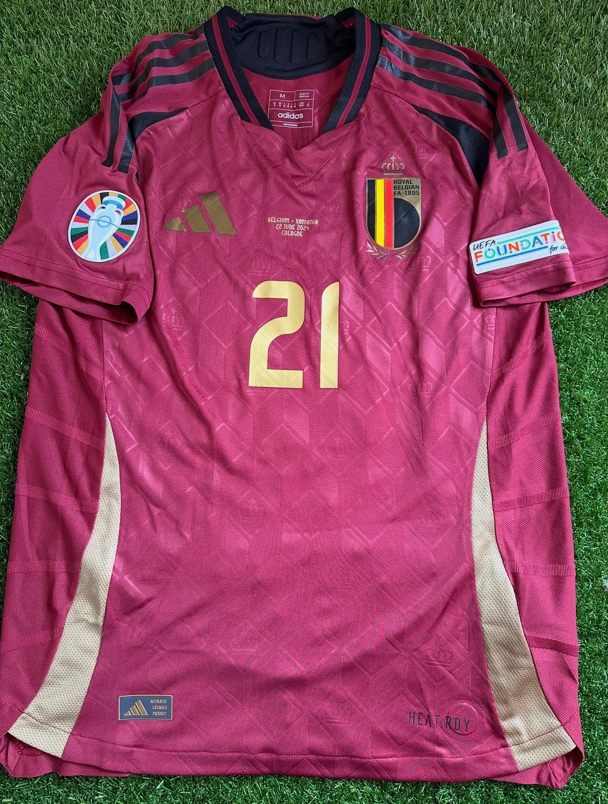 Shirt rode duivels castage EK 24 met COA, Ophalen of Verzenden, Gebruikt, Shirt