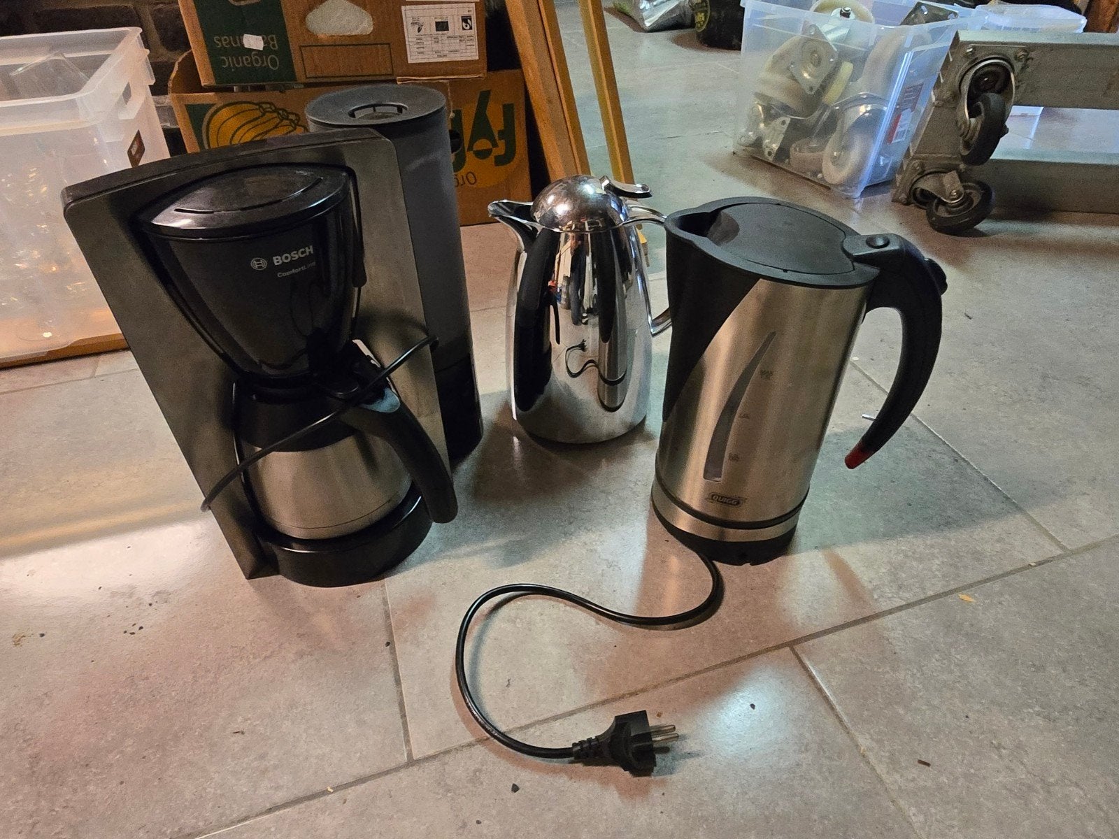 koffiezet + waterkoker + koffiekan, Ophalen of Verzenden