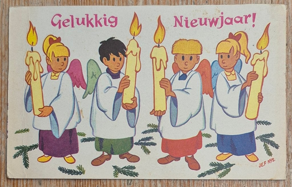Jommeke postkaart 't Kapoentje 1964 Jef Nys, Ophalen of Verzenden, Overige figuren, Zo goed als nieuw, Overige typen