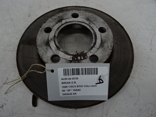 REMSCHIJF ACHTER Audi A4 Avant (B7) (01-2004/06-2008), Gebruikt, Audi