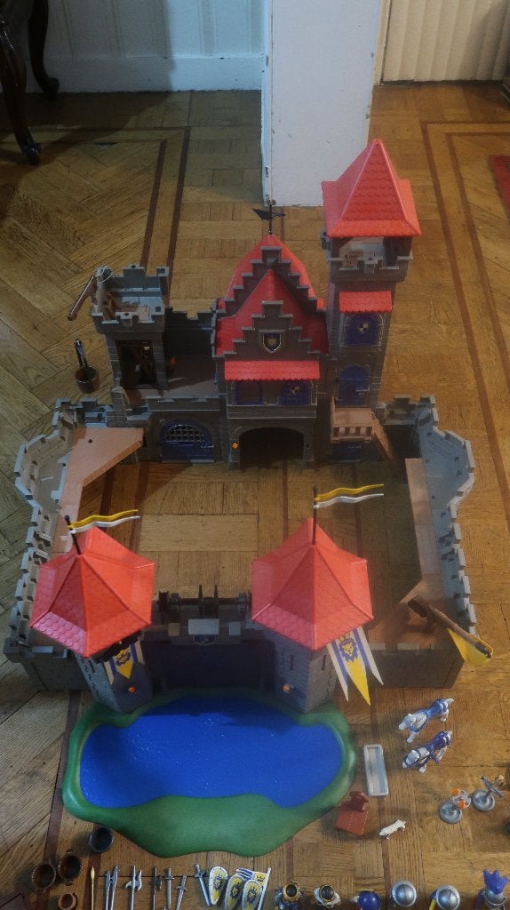 playmobil groote kasteel/burg, Ophalen of Verzenden, Zo goed als nieuw, Complete set